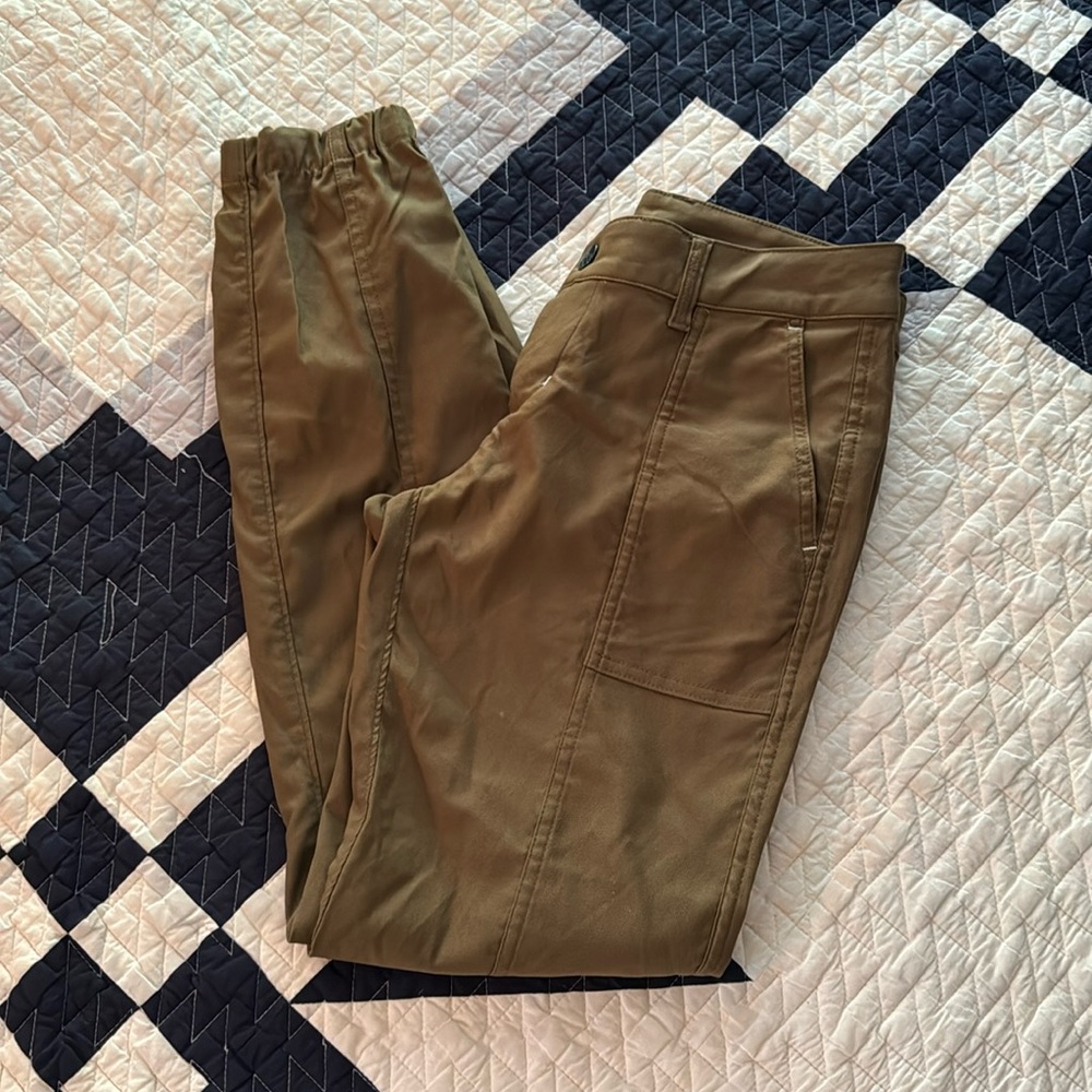 Stio button fly jogger in technical fabric, size 2